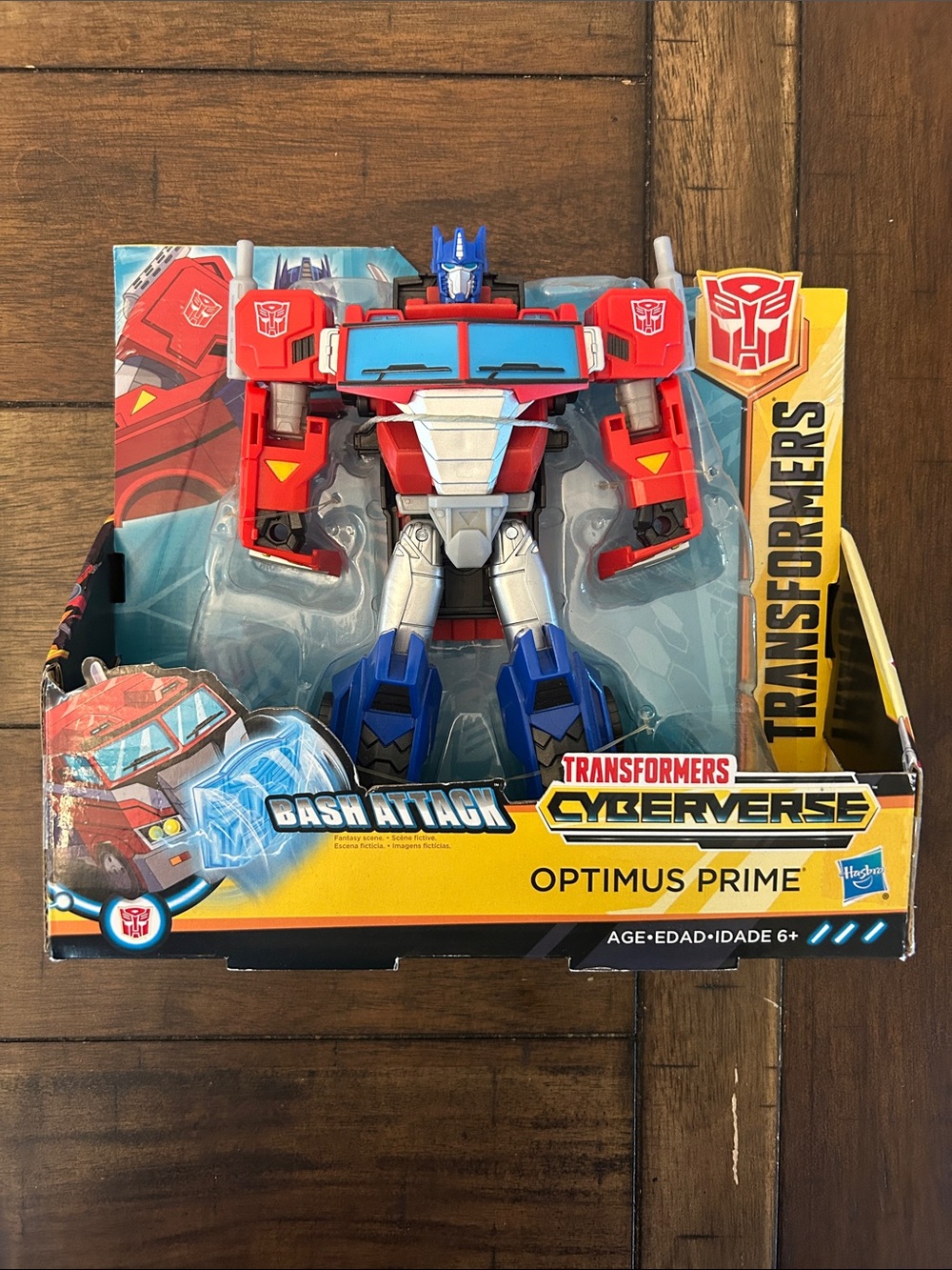 Hasbro Transformers Cyberverse Optimus Prime Action Figure - Red, Blue, Silver